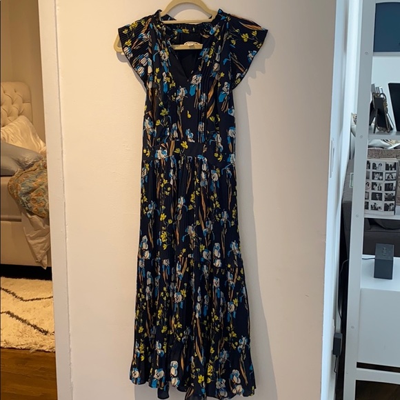 whistles python print midi dress